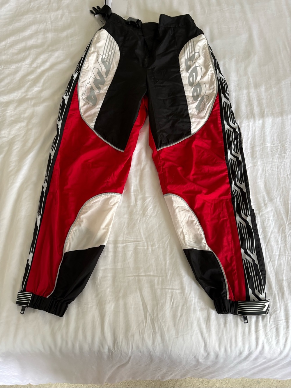 TNA Red, Black & White Women’s Jogger Track Pants